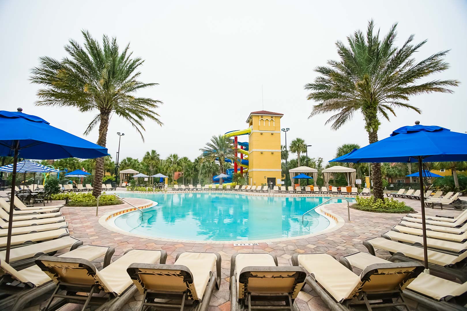 An inviting outdoor swimming pool at VRI's Fantasy World Resort in Florida.